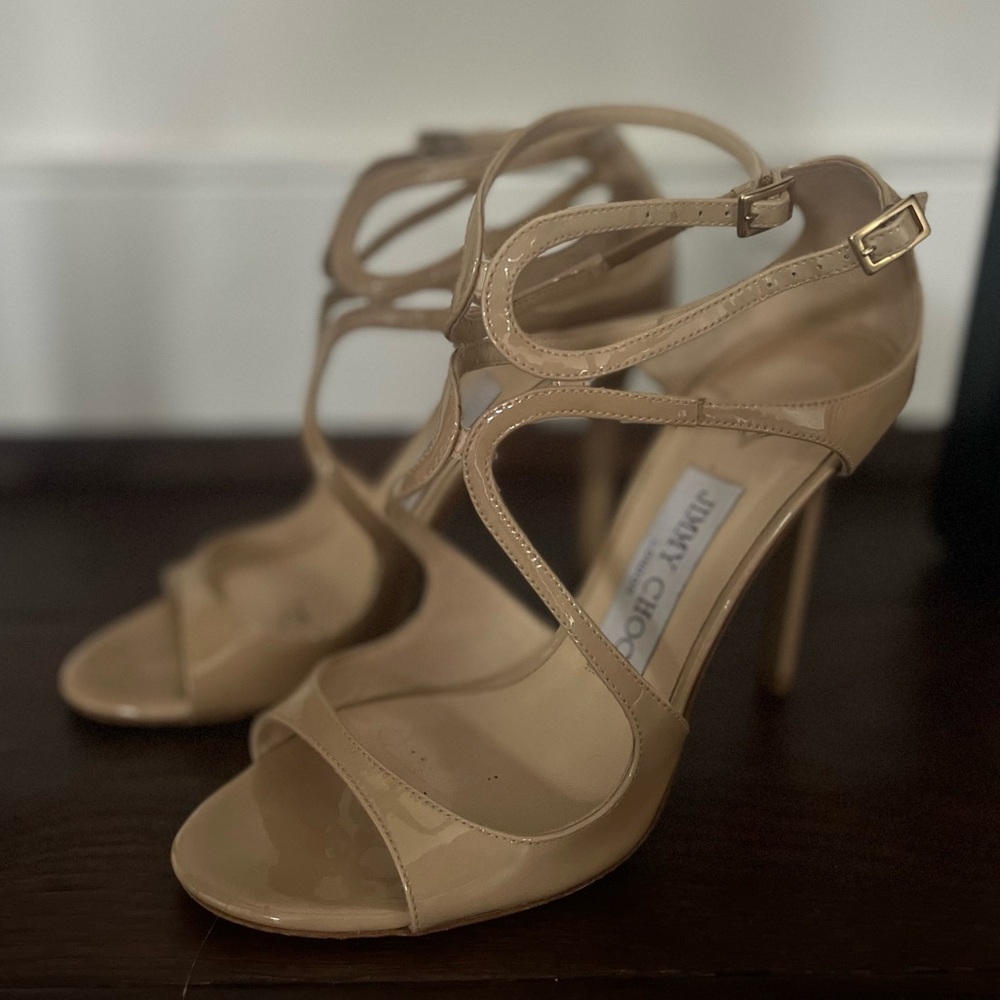 Jimmy Choo Patent Leather Heels. Size 35 1/2.
